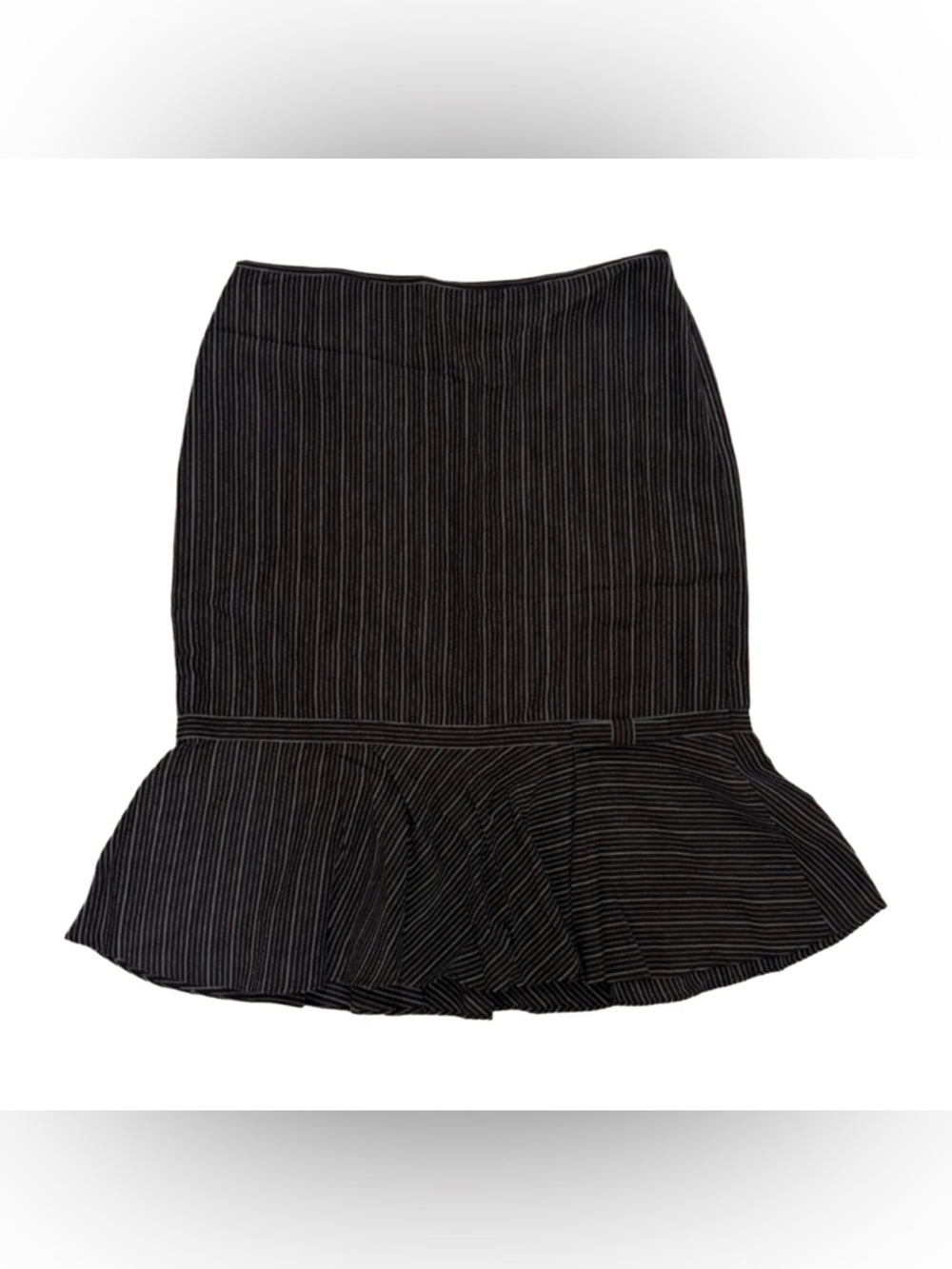 Y2K Striped Mermaid Style Midi Skirt